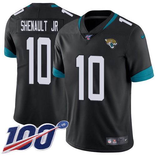 Jacksonville Jaguars #10 Laviska Shenault Jr. Black Team Color Youth Stitched NFL 100th Season Vapor Untouchable Limited Jersey